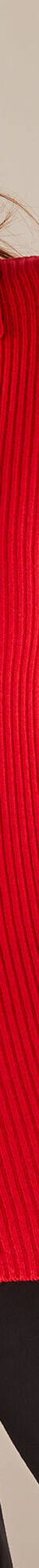 Pull col polo, maille côtelée (rouge) Pull col polo, maille côtelée (rouge)